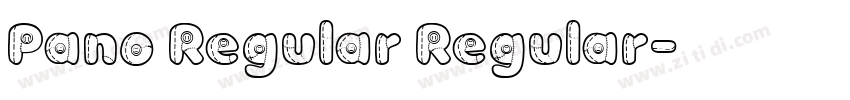 Pano Regular Regular字体转换